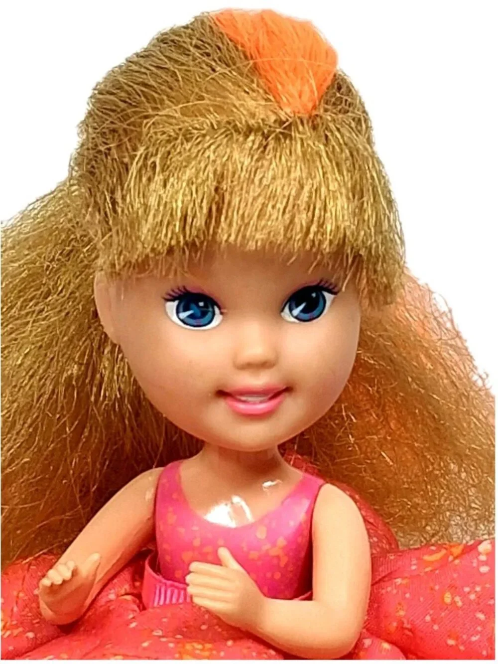 Vintage Tropical Treat Coral Splash Doll Tonka Toy Orange Pink Yellow